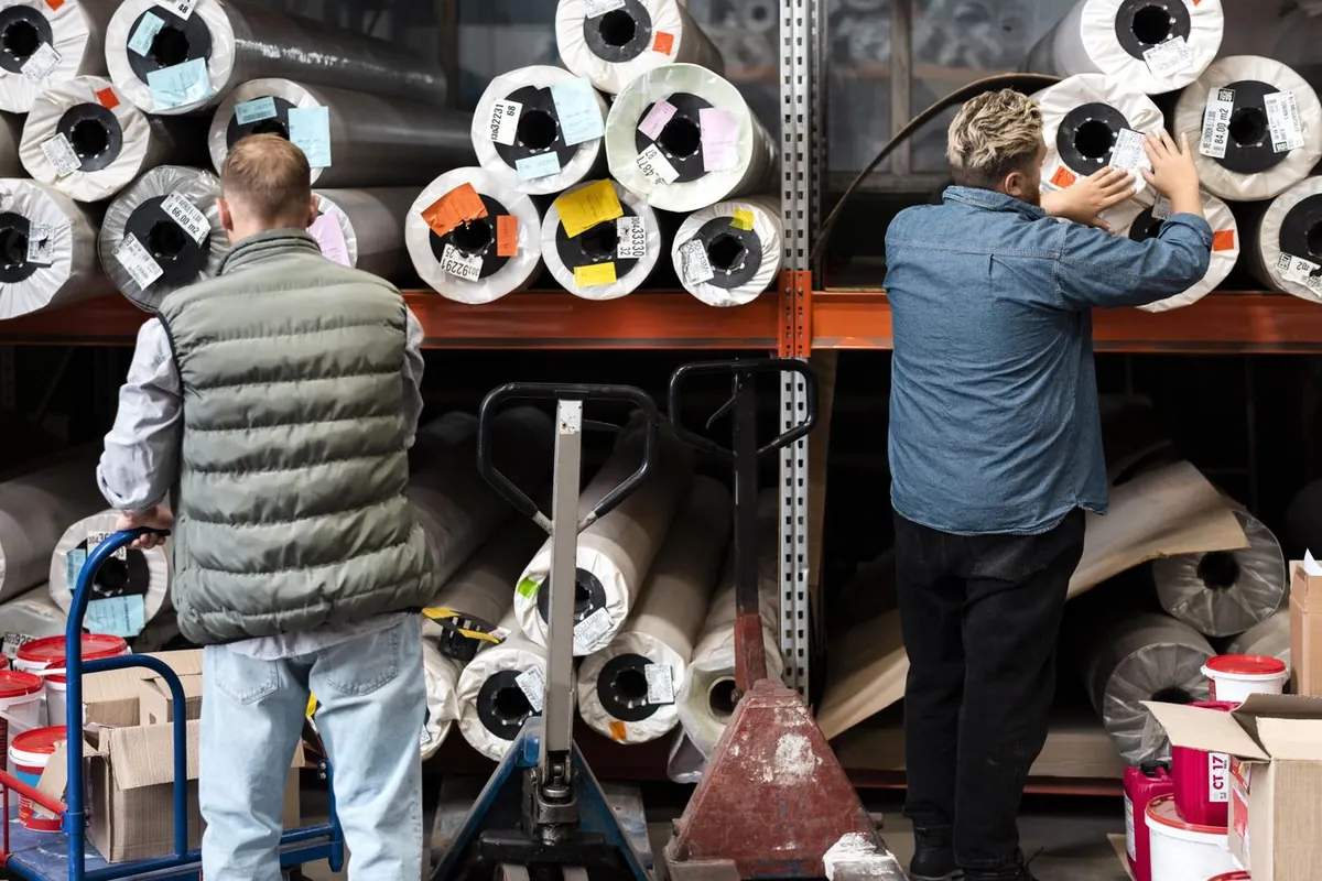 Fabric warehouse and logistics